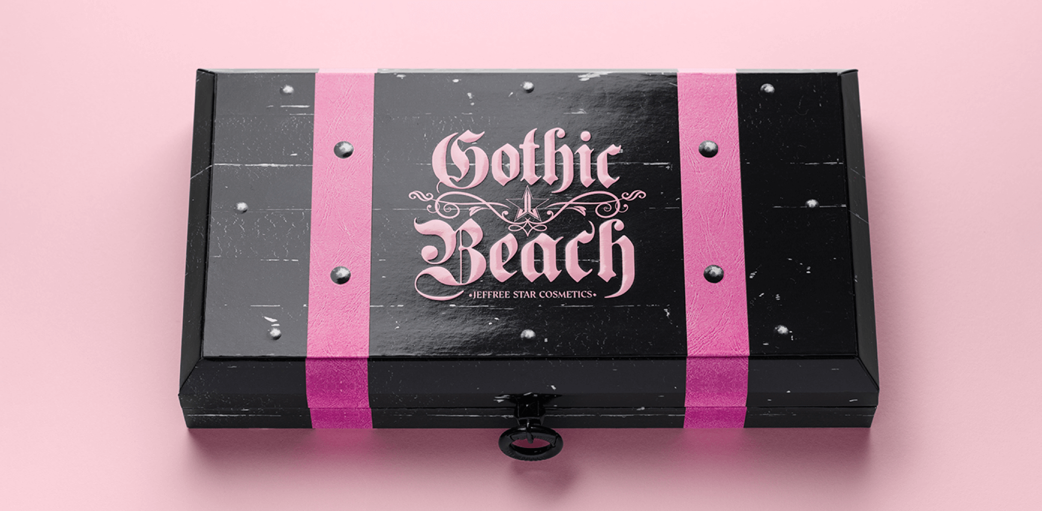 Jeffree Star, Jeffree Star Cosmetics, Eyeshadow, Eyeshadow Palette, Beauty, Cosmetics, Makeup, Gothic Beach, Gothic Beach Eyeshadow Palette, Packging